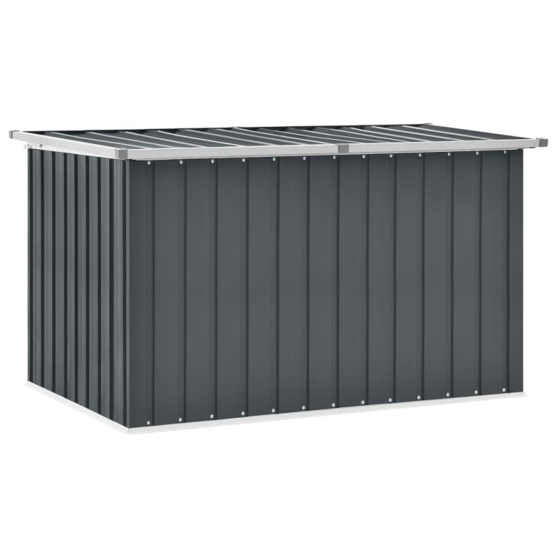 Caixa de arrumação para jardim 149x99x93 cm cinzento-Baús para armazenamento exterior-Home Retail