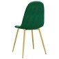 Cadeiras de jantar 2 pcs veludo verde-escuro