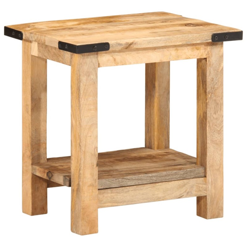 Mesa de apoio 40x30x40 cm madeira de mangueira áspera maciça-Mesas de apoio-Home Retail