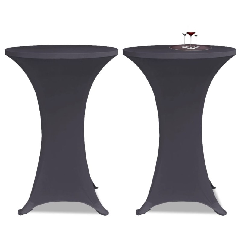 Capa extensível para mesa 2 pcs 70 cm antracite-Capas de sofás-Home Retail