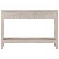 Mesa consola 110x35x75 cm madeira de mangueira maciça branco