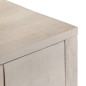 Mesa consola 110x35x75 cm madeira de mangueira maciça branco