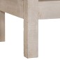 Mesa consola 110x35x75 cm madeira de mangueira maciça branco