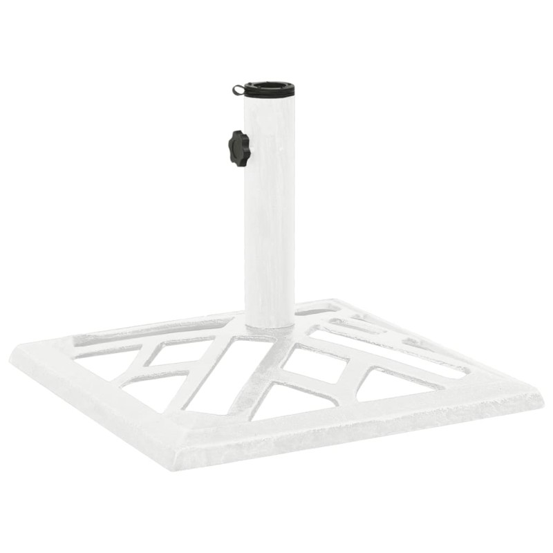 Base para guarda-sol ferro fundido 44x44x31 cm branco-Suportes para guarda-sóis-Home Retail