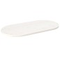 Tampo de mesa oval 110x55x2,5 cm pinho maciço branco