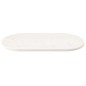 Tampo de mesa oval 110x55x2,5 cm pinho maciço branco