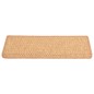 Tapetes escada adesivos aspeto sisal 15 pcs 65x21x4 cm laranja