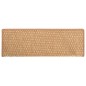 Tapetes escada adesivos aspeto sisal 15 pcs 65x21x4 cm laranja