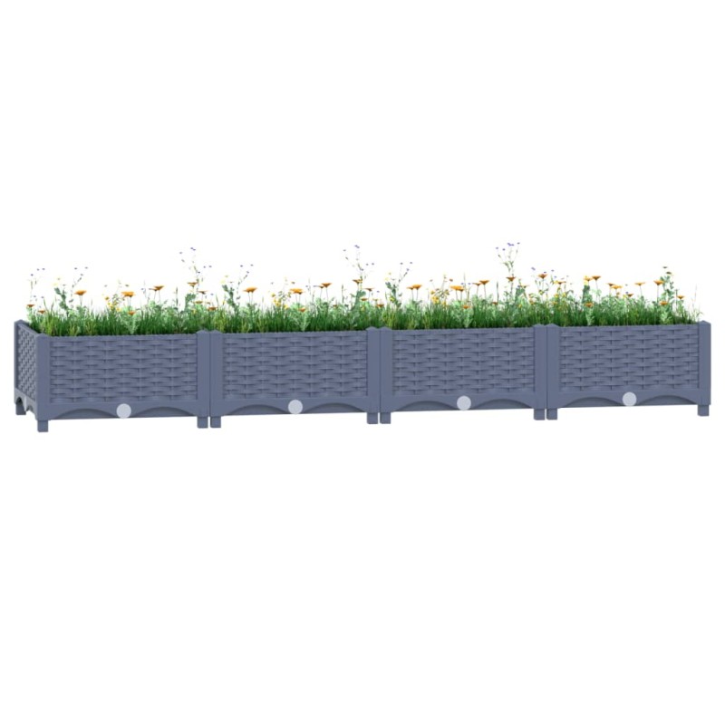 Canteiro elevado 160x40x23 cm polipropileno-Vasos e floreiras-Home Retail