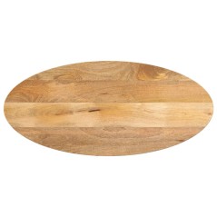 Tampo de mesa oval 100x50x2,5 cm madeira de mangueira maciça