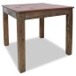 Mesa de jantar madeira reciclada maciça 82x80x76 cm