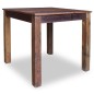 Mesa de jantar madeira reciclada maciça 82x80x76 cm