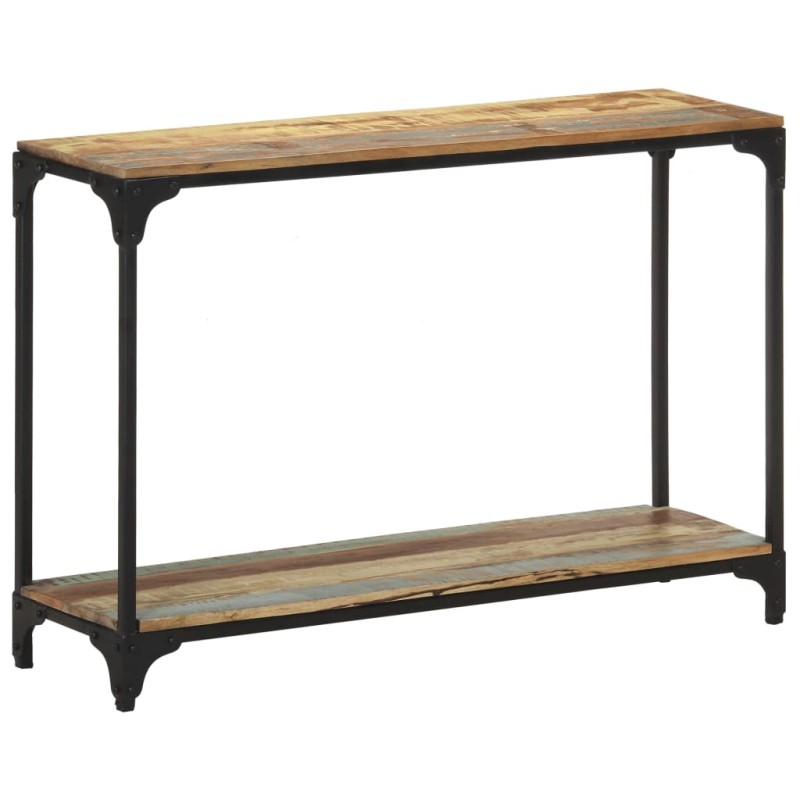 Mesa consola 110x30x75 cm madeira recuperada maciça-Mesas de apoio-Home Retail