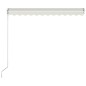 Toldo retrátil manual 300x250 cm cor creme