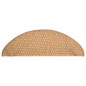 Tapetes escada adesivos aspeto sisal 15 pcs 65x21x4 cm laranja