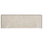 Tapetes escada adesivos aspeto sisal 15pcs 65x21x4 cm bege