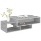 Mesa de centro 105x55x32 cm derivados madeira cinzento cimento