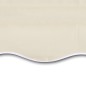 Toldo retrátil automático 600x300 cm cor creme