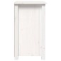 Mesas de cabeceira 2 pcs 40x35x61,5 cm pinho maciço branco