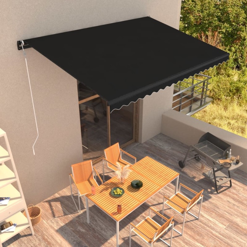 Toldo retrátil automático 500x300 cm antracite-Toldos para janelas e portas-Home Retail