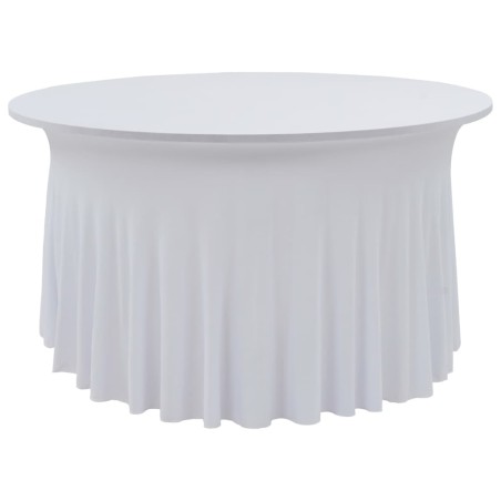 Capa extensível para mesa c/ camilha 2 pcs 180x74 cm branco