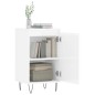 Aparadores 2 pcs 40x35x70 cm deriv. de madeira branco brilhante