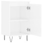 Aparadores 2 pcs 40x35x70 cm deriv. de madeira branco brilhante