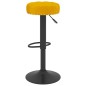 Bancos de bar 2 pcs veludo amarelo mostarda