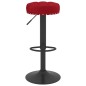 Bancos de bar 2 pcs veludo vermelho tinto