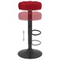 Bancos de bar 2 pcs veludo vermelho tinto