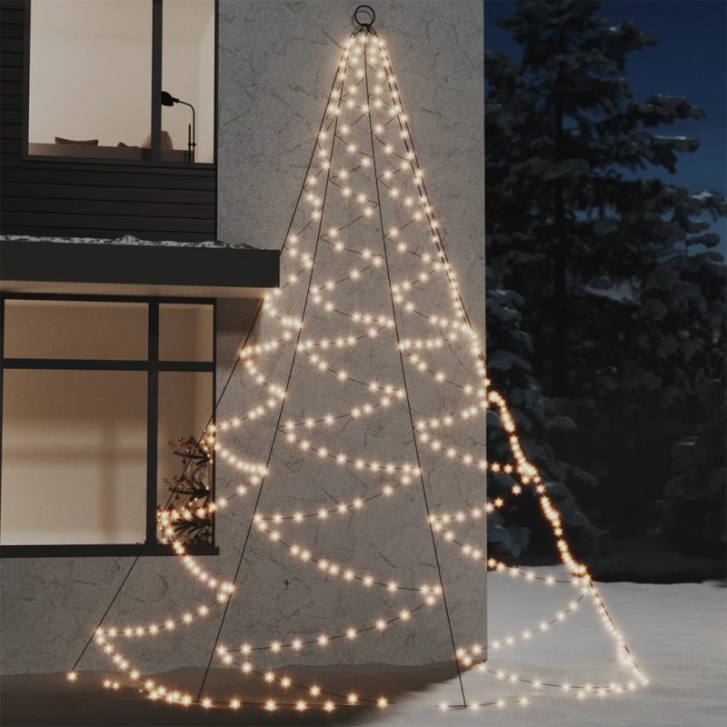 Árvore de Natal parede 720 luzes LED 5 m int/ext branco quente-Iluminação de Natal-Home Retail