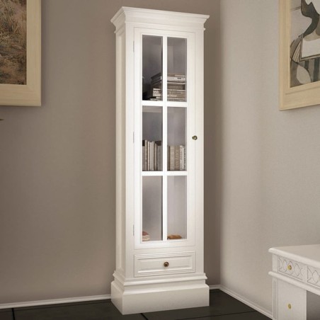 Estante com 3 prateleiras elegante madeira branco