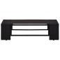 2 pcs conjunto lounge para jardim vime PE preto