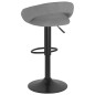 Bancos de bar 2 pcs veludo cinzento-claro