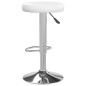 Bancos de bar 2 pcs couro artificial branco