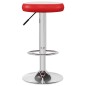 Bancos de bar 2 pcs couro artificial vermelho