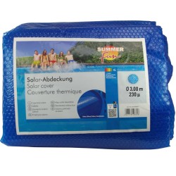 Summer Fun Cobertura solar de piscina redonda 300 cm PE azul