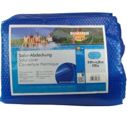 Summer Fun Cobertura solar de piscina oval 800x420 cm PE azul