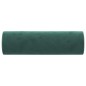 Almofadas decorativas 2 pcs Ø15x50 cm veludo verde-escuro