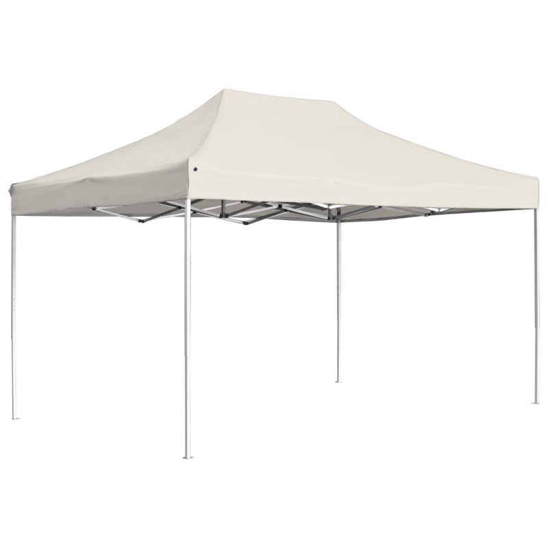 Tenda dobrável profissional para festas alumínio 4,5x3m creme-Toldos e gazebos-Home Retail