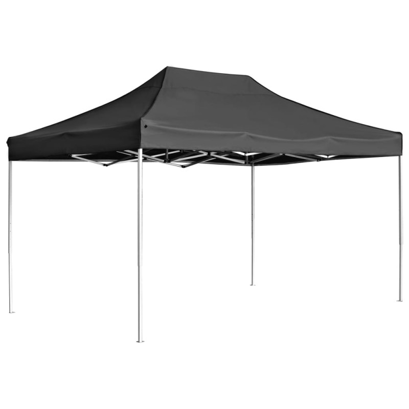 Tenda dobrável profissional p/ festas alumínio 4,5x3m antracite-Toldos e gazebos-Home Retail