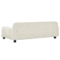 Cama para cães 90x53x30 cm veludo cor creme