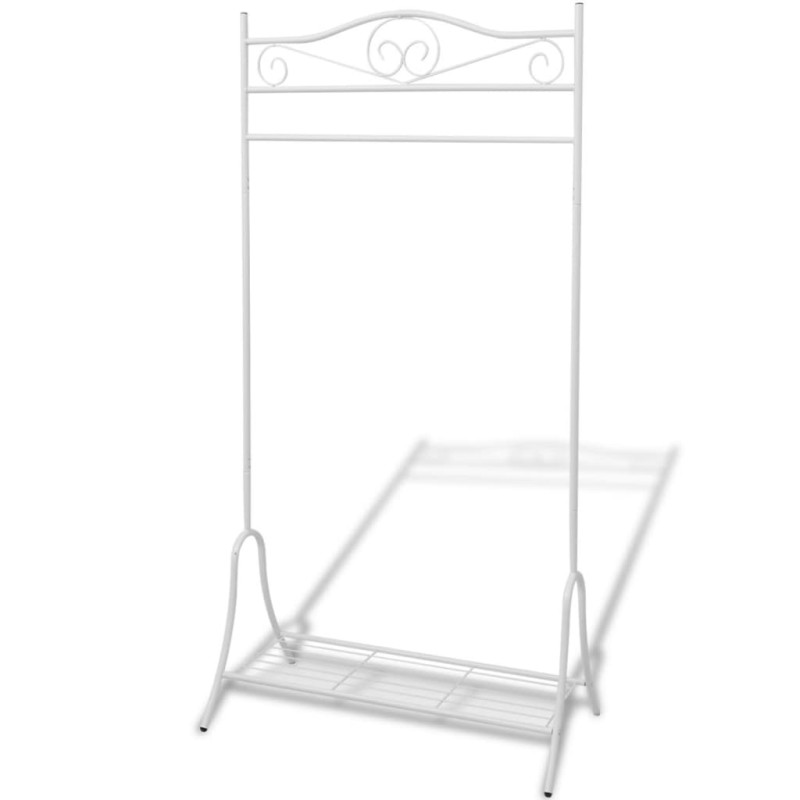 Bengaleiro de aço com prateleira, branco-Cabides para vestidos-Home Retail