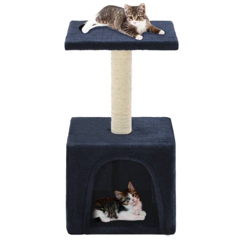 Árvore p/ gatos c/ postes arranhadores sisal 55 cm azul escuro-Móveis para gatos-Home Retail