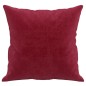 Almofadas decorativas 2 pcs 40x40 cm veludo vermelho tinto