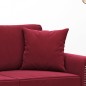 Almofadas decorativas 2 pcs 40x40 cm veludo vermelho tinto