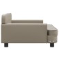 Cama para cães 90x53x30 cm couro artificial cappuccino