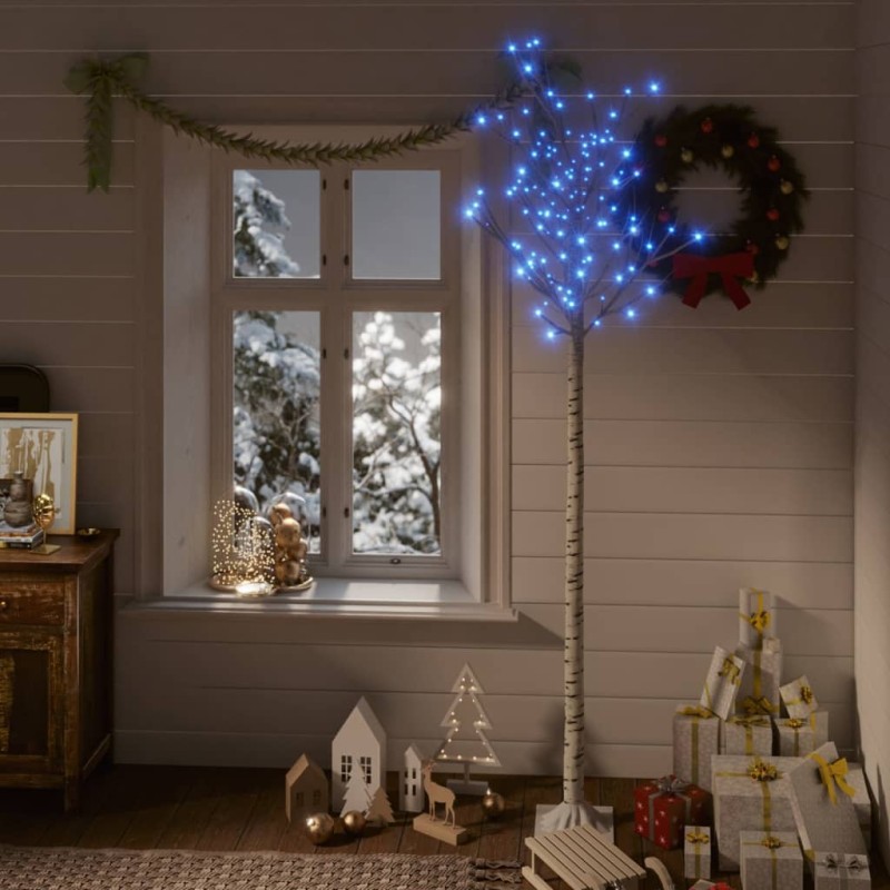 Árvore de Natal 200 LEDs salgueiro int./ext. 2,2m azul-Árvores de Natal-Home Retail