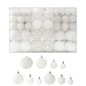 Conjunto de bolas de natal 100 pcs branco