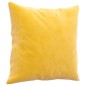 Almofadas decorativas 2 pcs 40x40 cm veludo amarelo